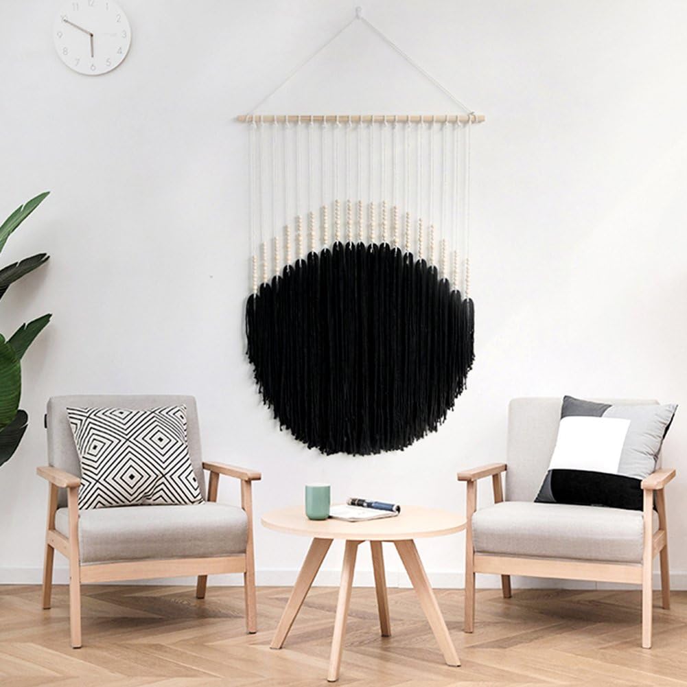 Tapiz Colgante Bohemio De Macramé Tejido, Adorno De Pared Estético para Hogar, Dormitorio, Sala De Estar, Oficina, Apartamento.