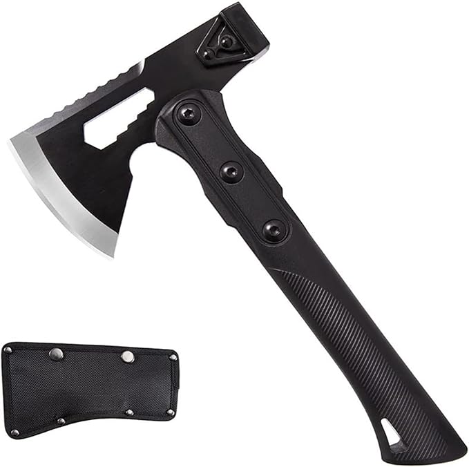 Amazon.co.jp 滑り止めハンドル 鍛造 磁力 エスケープハンマー キャンプサバイバルツアーアックストマホークトマホーク陸軍屋外マ