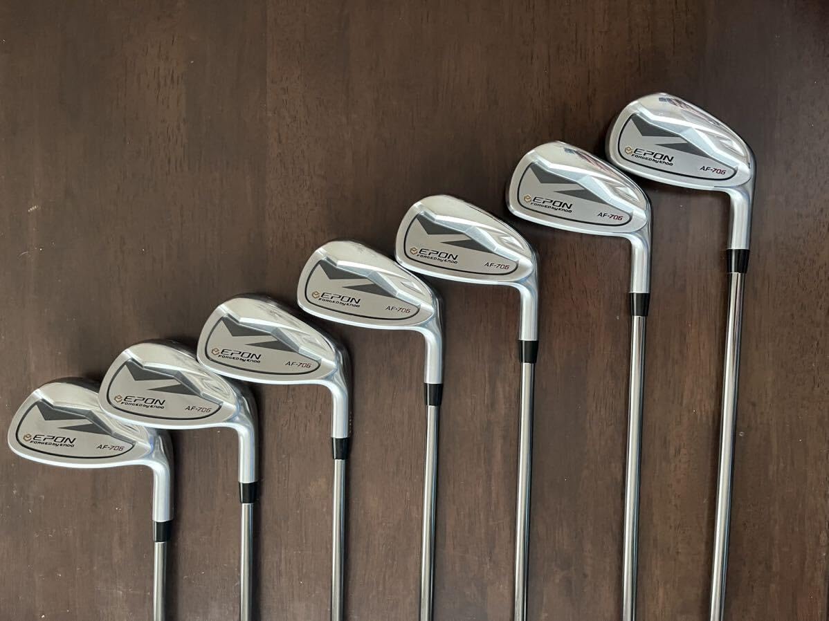エポン EPON AF-706 アイアン5本セット （♯6〜♯PW） エポンAF-706 6#～Pwの5本 ダイヤモンドスピーダ 6/Rシャフト多少キズ等
