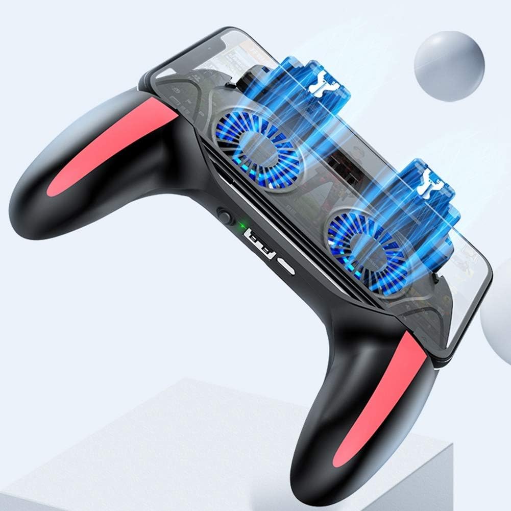 Controller di Gioco per Smartphone, Controller di Gioco Doppio per Telefono Cellulare con Ventola, 2500mah