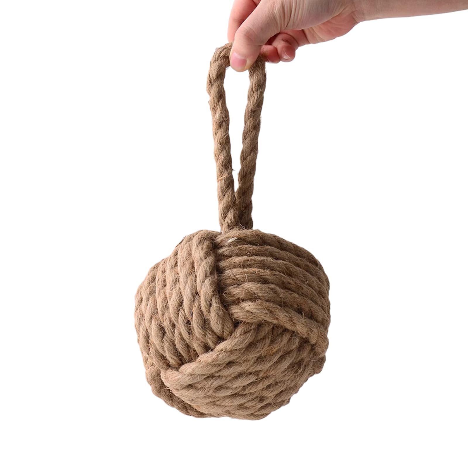 Square Rope Door Stopper with Handmade Nautical Square Doorstop with Handle