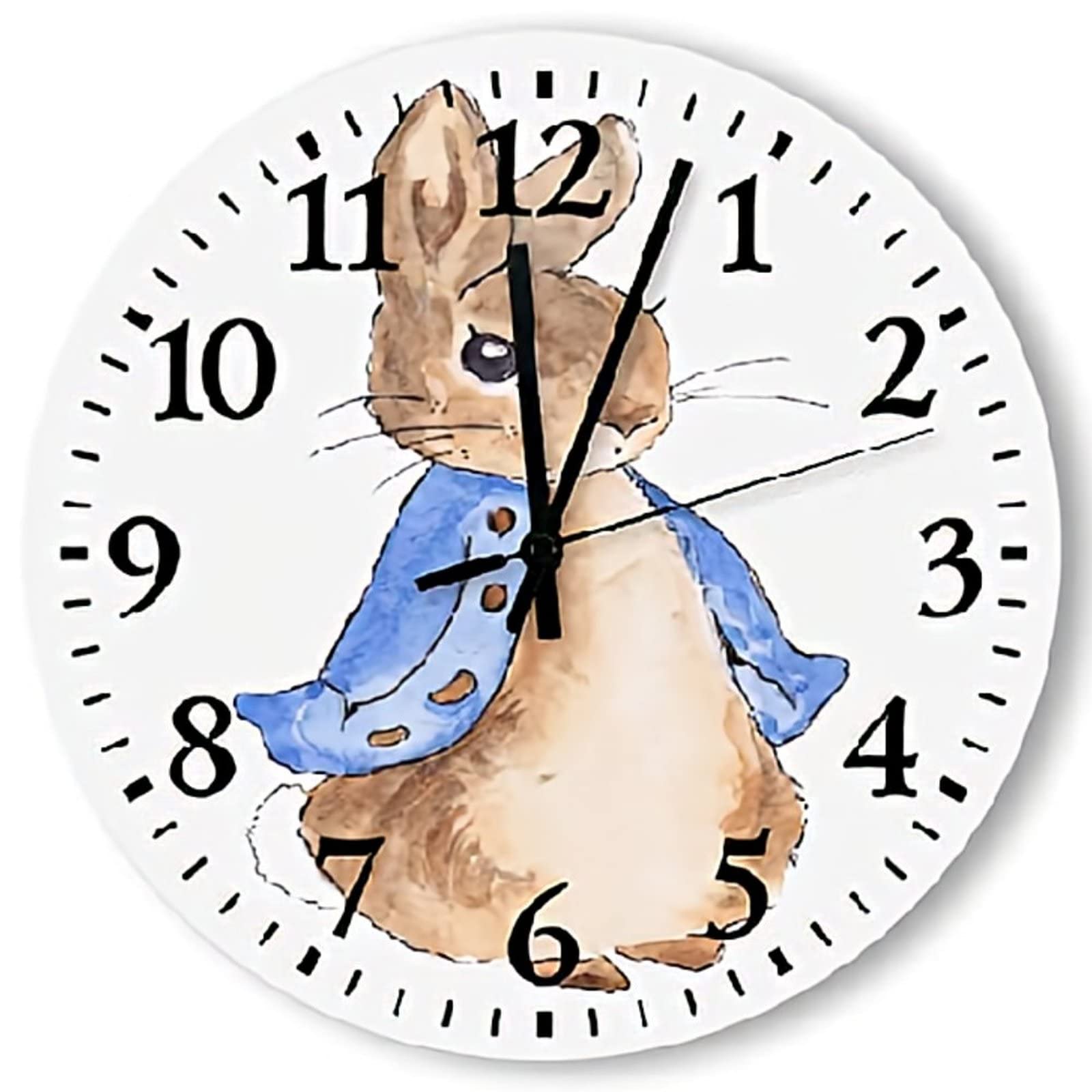 L'Histoire du Lapin horloge murale pour chambre enfant et salon apaisant