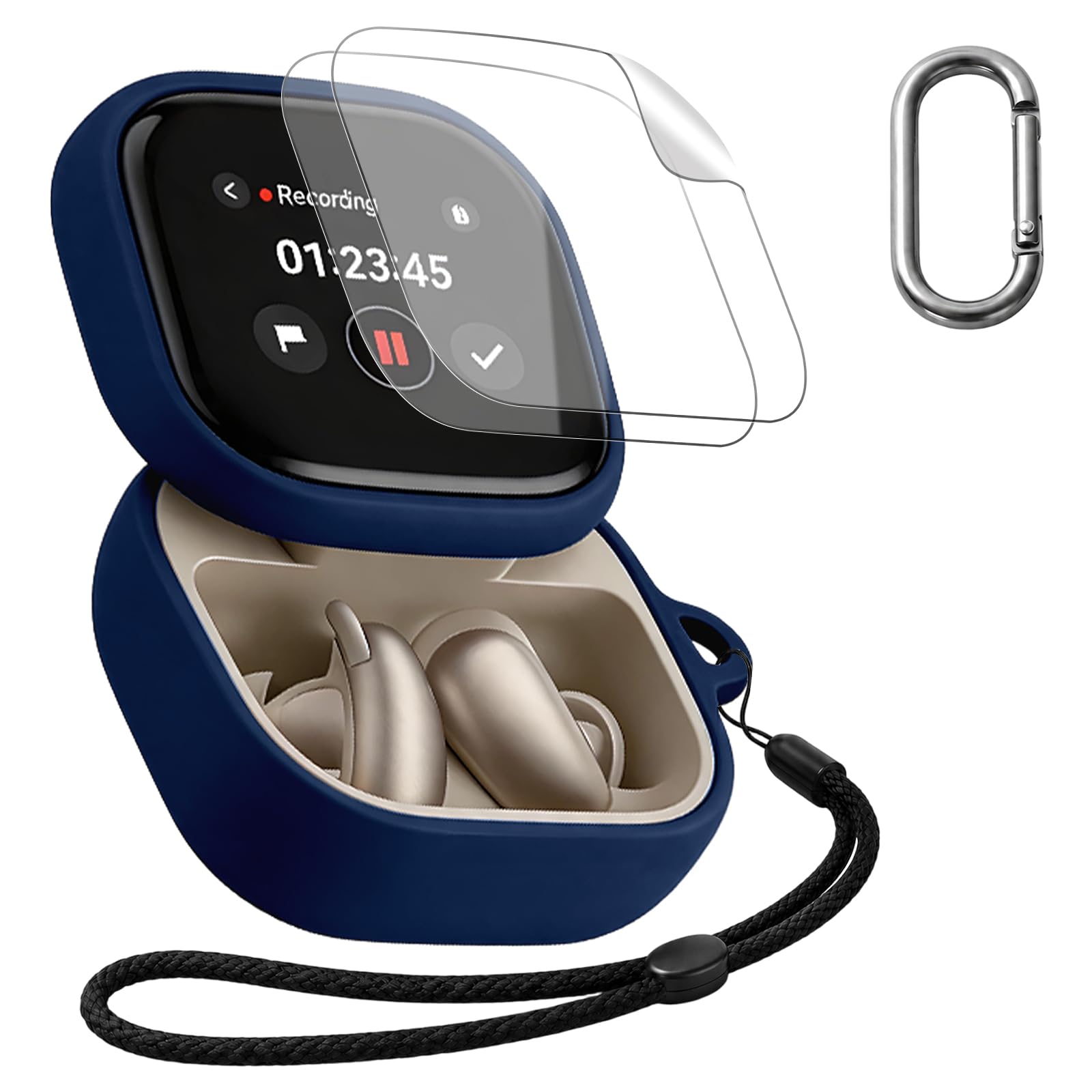 Amazon | For Anker Soundcore Liberty 5 Pro Max ケース +4枚フィルム
