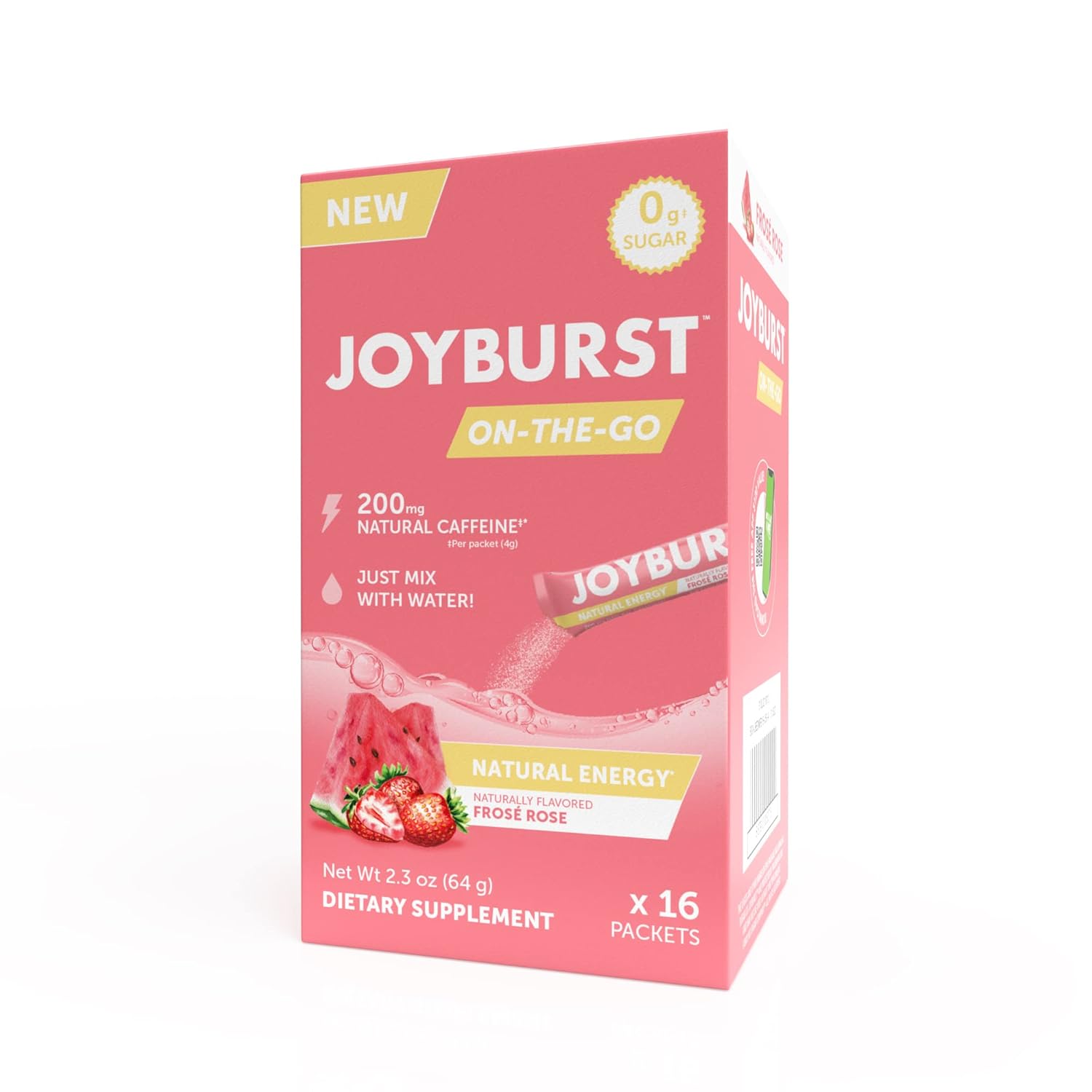 Joyburst Energy Drink Mix, Natural Caffeine (200mg) for