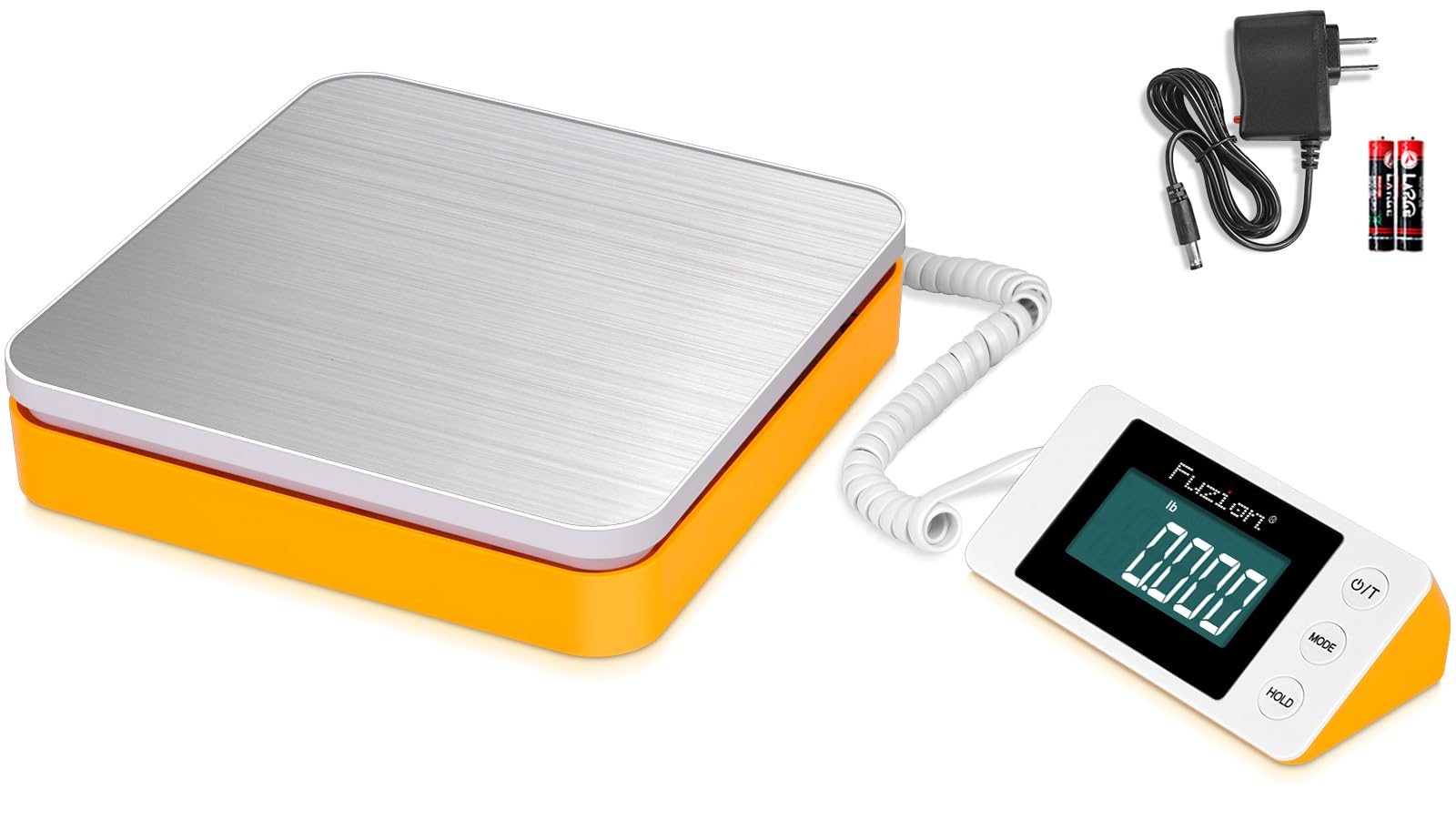 Fuzion Shipping Scale - Digital Postal Scale 110LB x 0 1oz Large LCD Display 5 Units Scale for