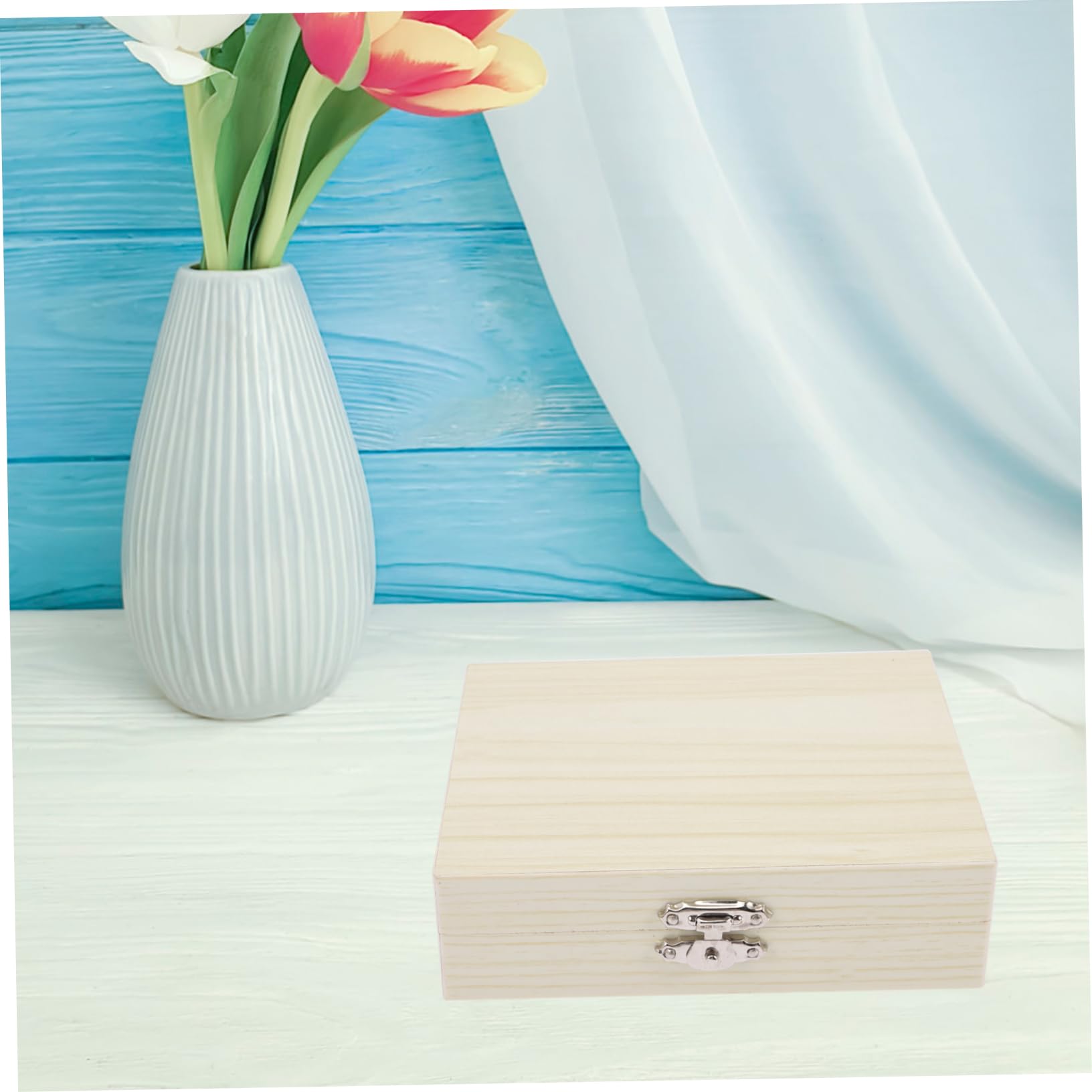 Cabilock 3er-packung Biologische Slice-box Mikroskopische Objektträger Deckel Mini-drehmaschine Tragbar Gitter Bausatz Blindmikroskop -objektträger Und Deckgläser Korb Beige Holz