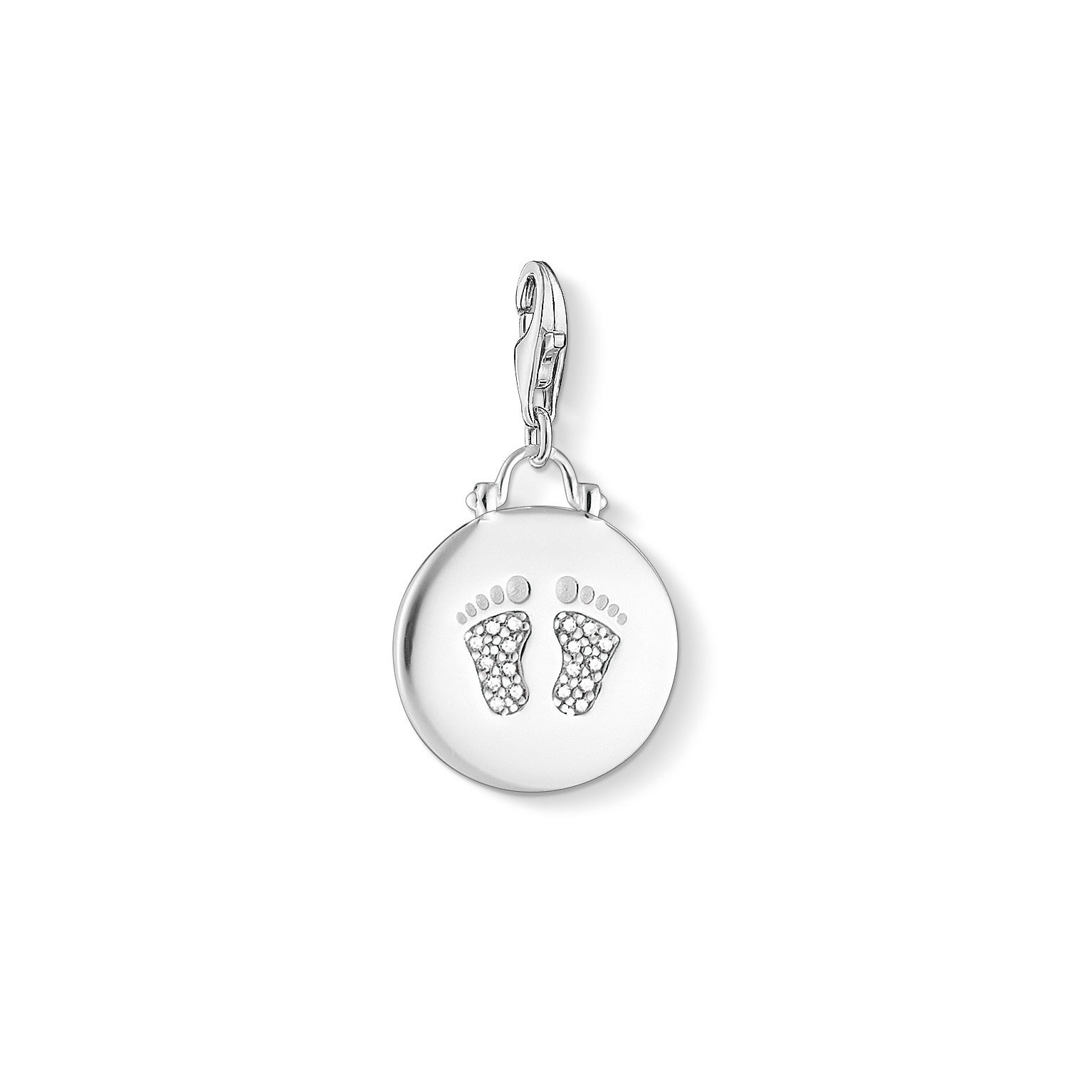 THOMAS SABO Damen Charm-Anhänger Herz Flügel Charm Club 925 Sterling Silber 0613-001-12