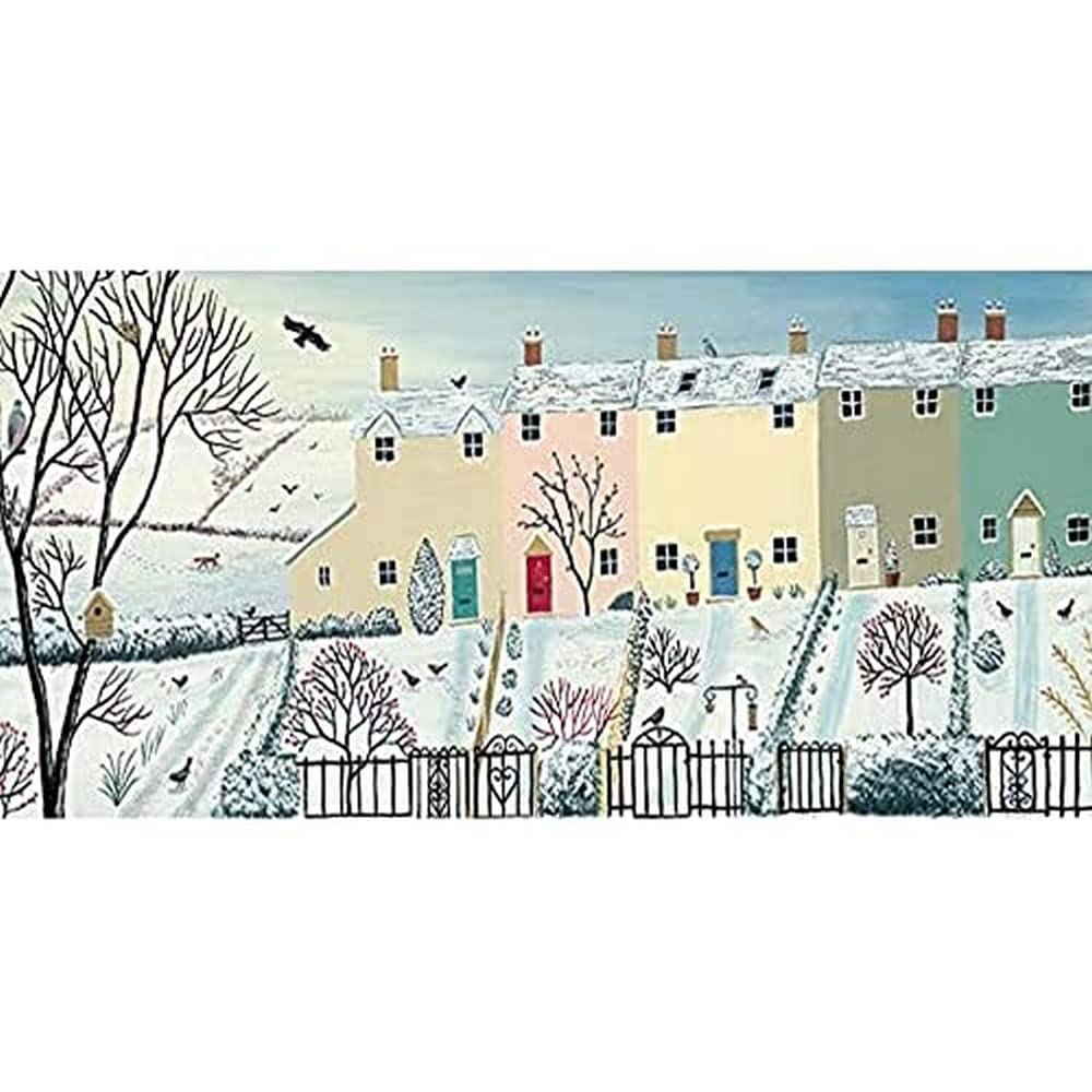 Art Group WDC93133 The Jo Grundy (Winter Row) -Canvas Print 50 X 100cm, Wood, Multi-Colour, 50 x 100 x 1.3 cm