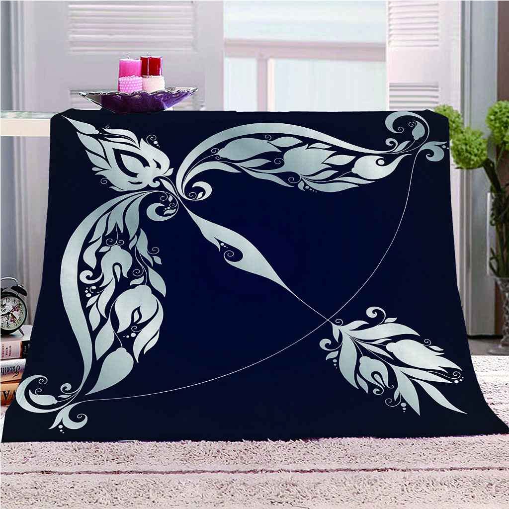 Couverture Polaire Sagittaire 150x200cm en Flanelle Microfibre Chaude