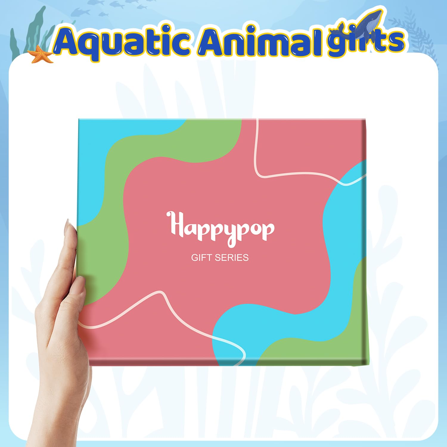 HAPPYPOP Animal Lover Gifts for Women - Mermaid Jellyfish Penguin Hippos Whale Shark Socks