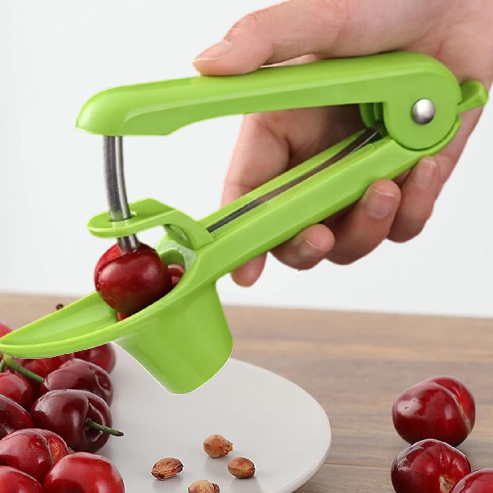 Deshuesador de Cerezas, Deshuesador de Frutas Manual, Quita Huesos, De Cerezas, Para Deshuesar Rápidamente Frutas Y Bayas, Herramienta para Deshuesa