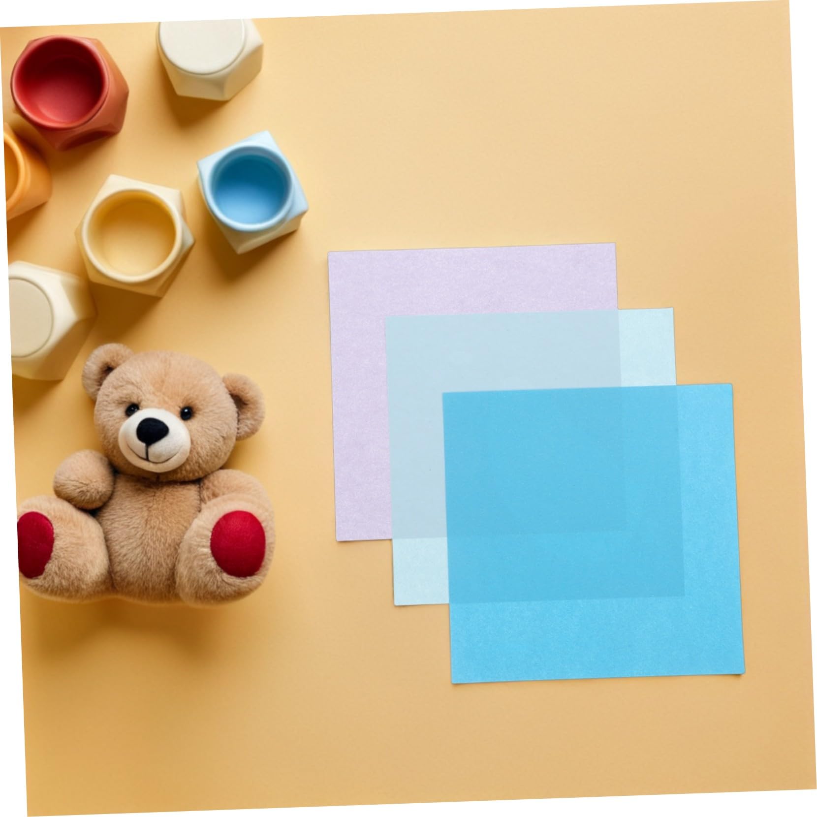 Farbiges Origamipapier für Kinder, 15cm, Doppelseitig, 600 Blatt