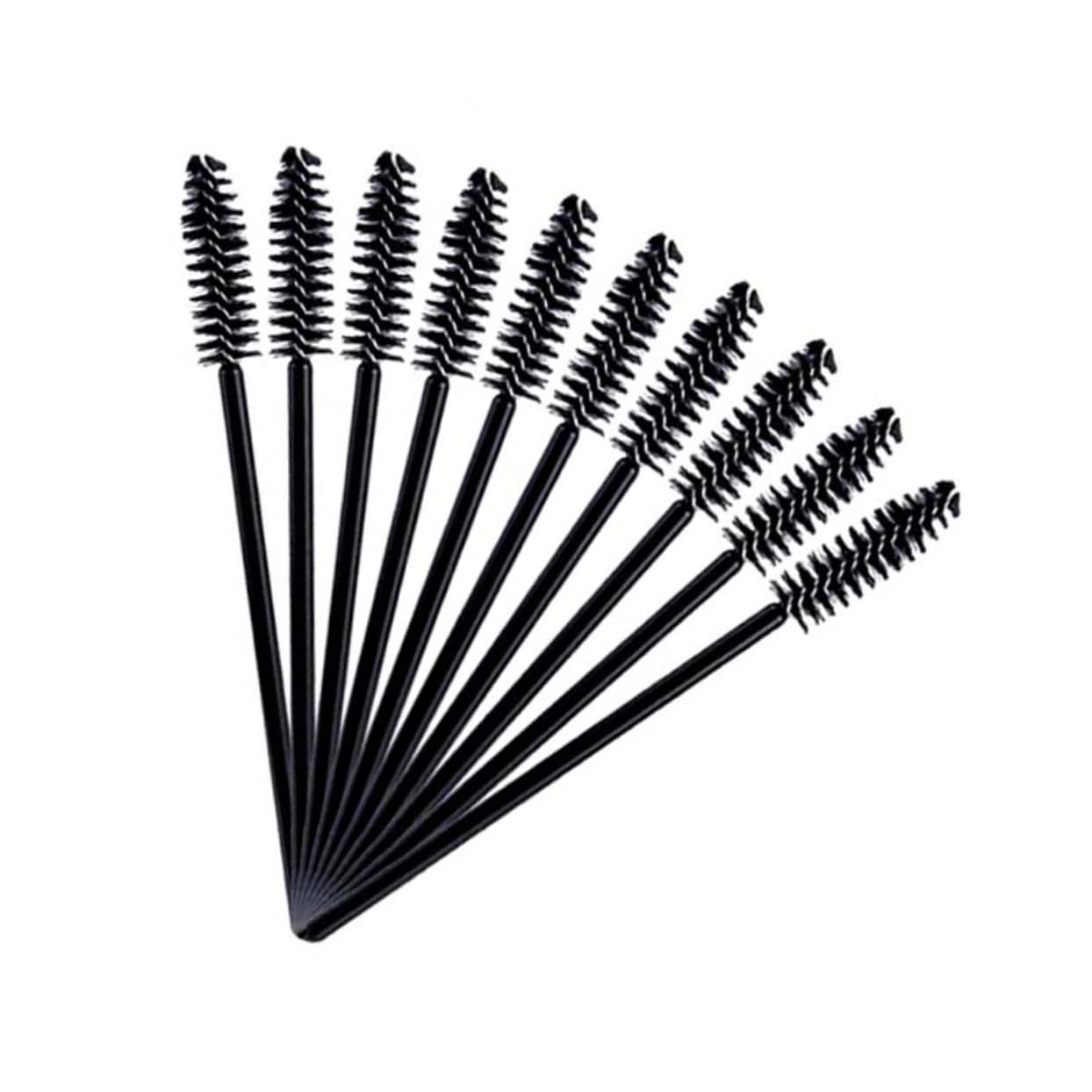 TOVINANNA Professional Makeup Tool Kit 12pcs Eyebrow Spoolies Mascara Wand Nylon Eyelash Brush Lash Mascara Applicator Compact for Salon Personal Use