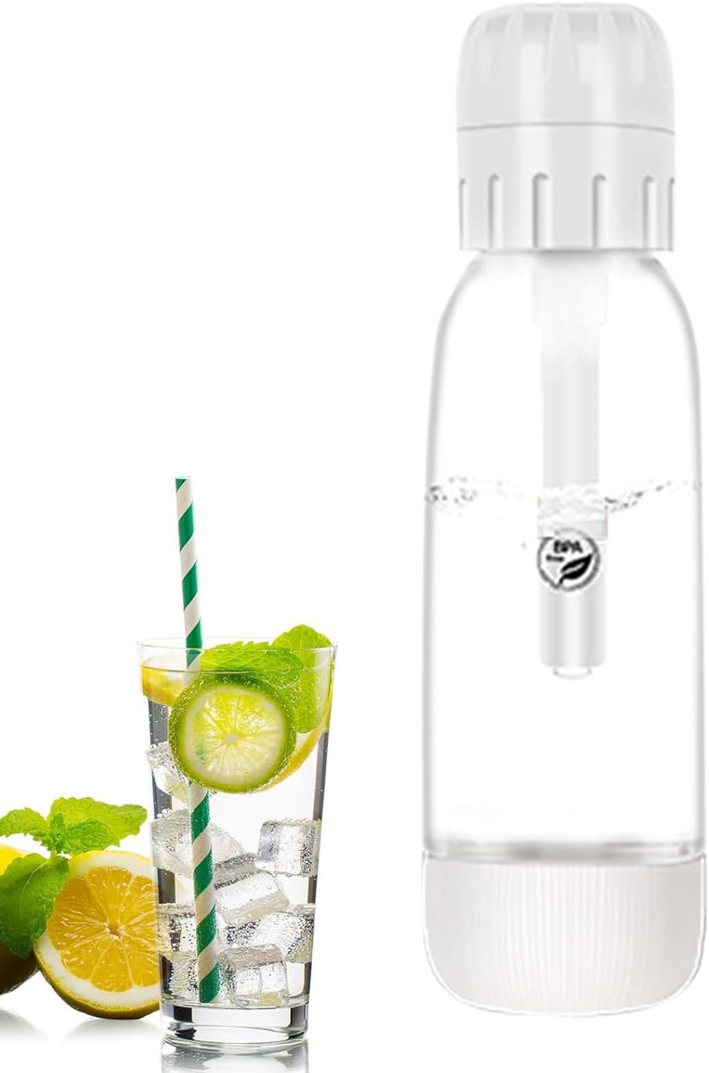 Sparkling Water Device - Sparkling Device for Soda Water | Adjustable Carbonated Drink Device with Flavours for Household Outdoor Travel Parties