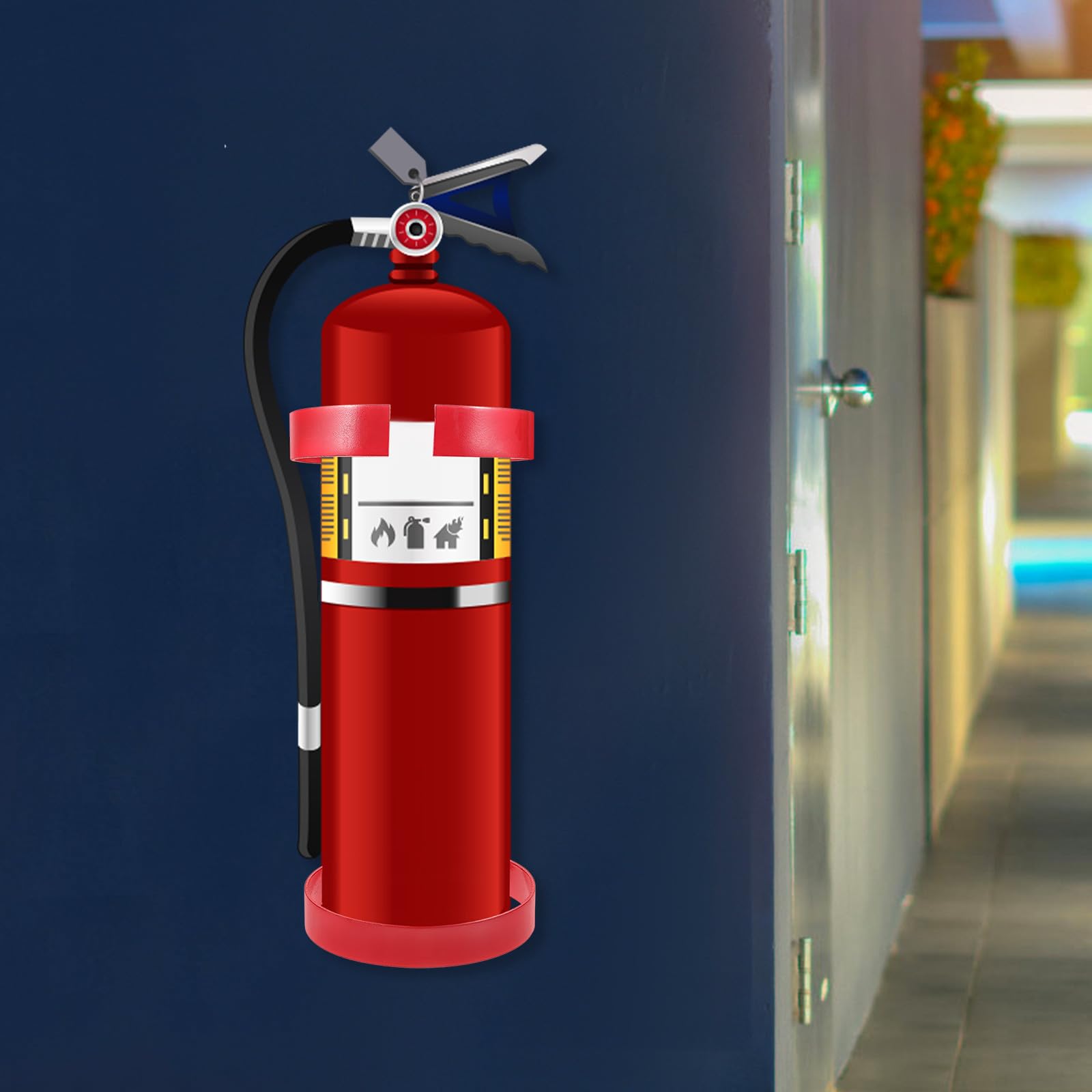 Estintore 6kg Supporto in Metallo per Auto e Casa, Staffa di Montaggio Resistente per Sicurezza Antincendio Domestica e Veicolare