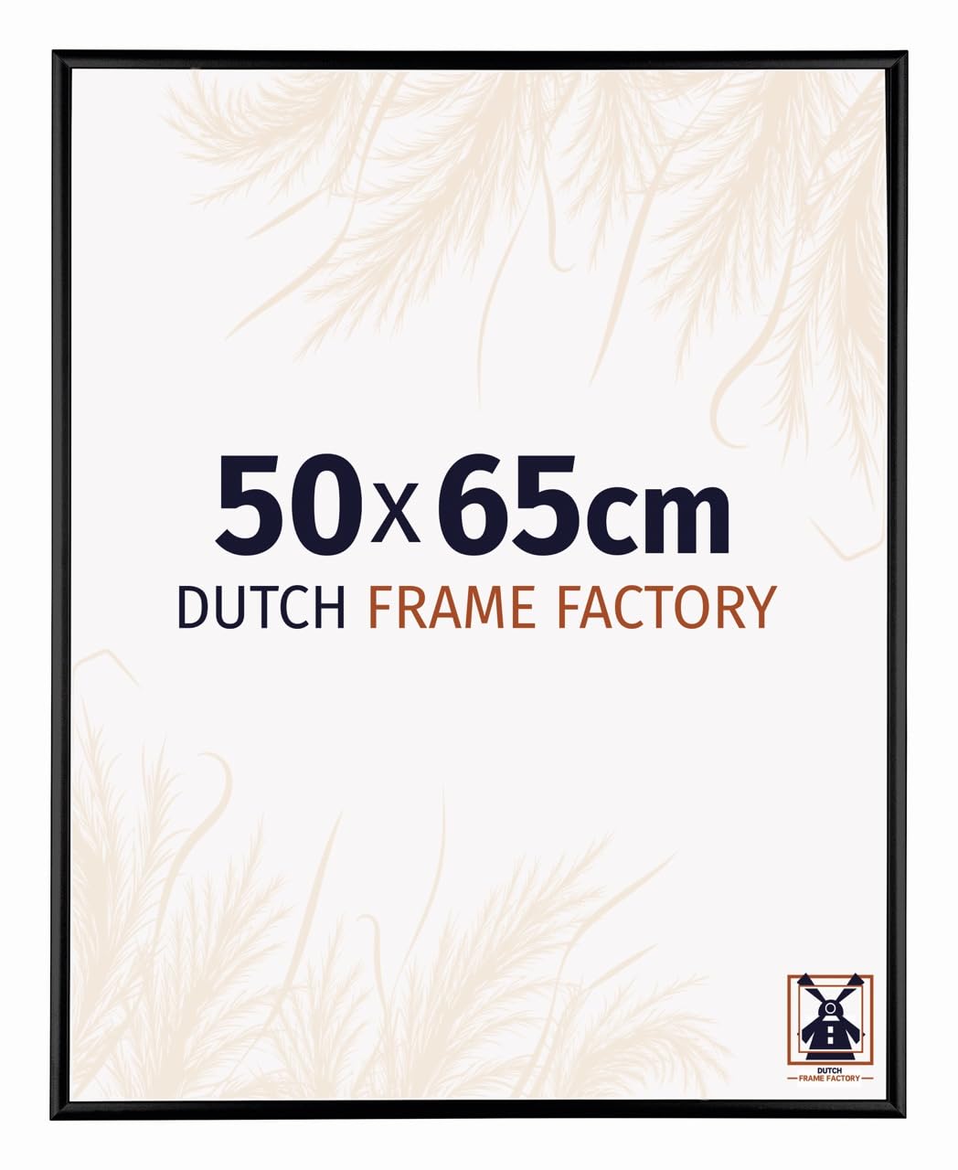 Dutch Frame Factory - Picture frame 50x70 cm Black High Gloss - Aluminium
