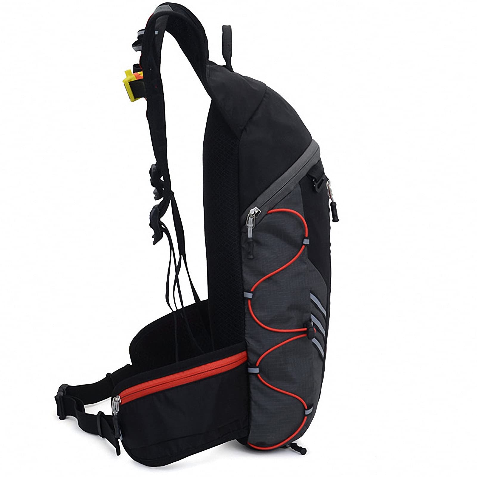 Zaino Pieghevole per Sacca Acqua con Sacca idratazione 2L,Zainetto da Esterno Uomo Donna per Sci,Caccia Daypack,Borsa MTB Impermeabile Ultraleggera e traspirante-10L/280g