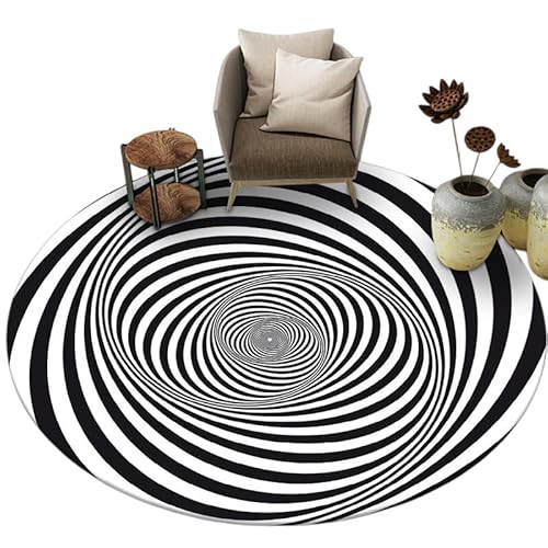 ShineLuxe3D���o�J�[�y�b�g �u���b�N�z�[�� �m���X���b�v�~�� �Q�̍��� �X�e���I���E���h�ѕz ���Ɣ��̎O�������o �s���͗l�u�����P�b�g �`�F�b�J�[ ���O ����~�� �􉽊w�͗l �J���[ �� (�~�` - �r�W���A��5,120×120cm �~�`)