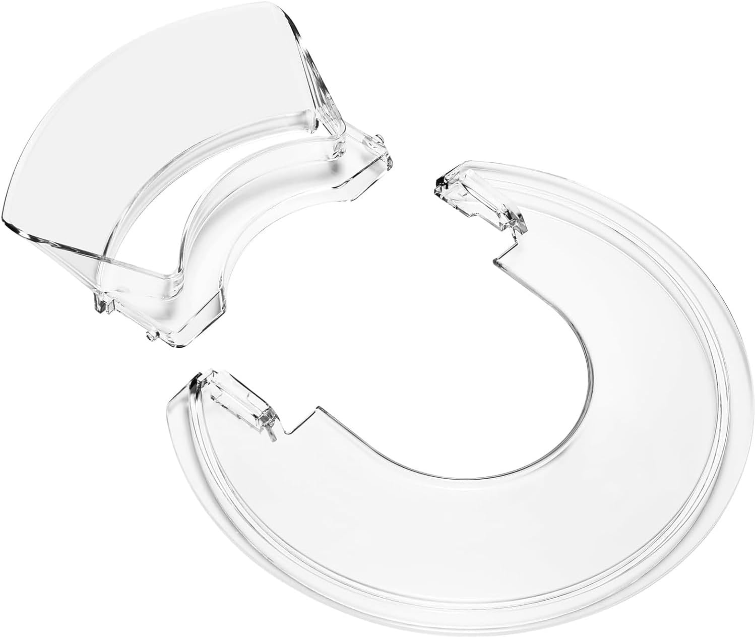 For 3.5 Pouring Shield for KitchenAid Tilt-Head Stand Mixer, Splash Guard with Removable Pouring Chute, Mixer Accessories