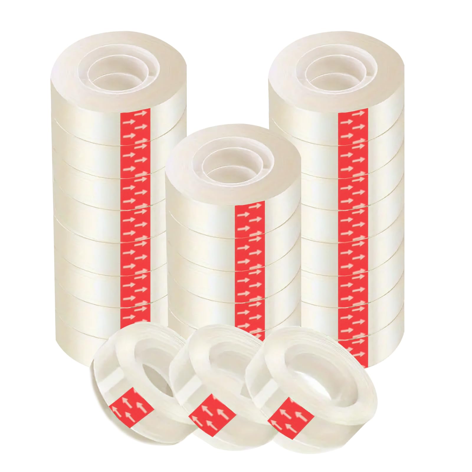 Super Mundo - Celo cinta adhesiva transparente, 36 rollos, 18 mm x 35m, cinta adhesiva, ideal para oficina y hogar (36 rollos)