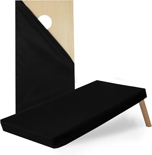 Play Platoon Cornhole Board Covers, Black, Fits Regulation Sized Board