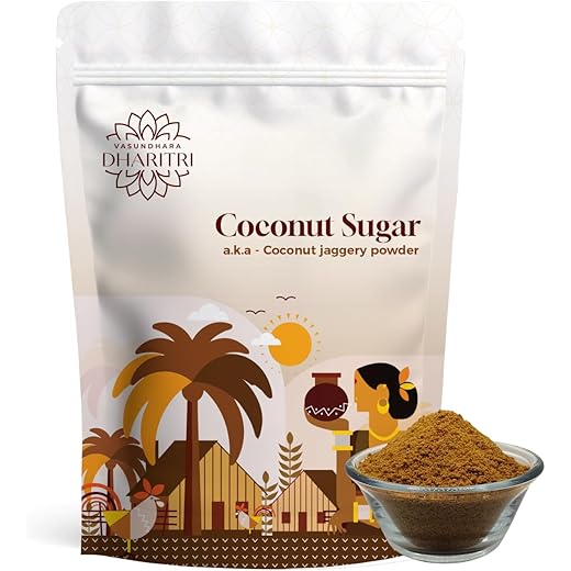 VASUNDHARA DHARITRI Coconut Sugar Jaggery 500g Organic & U
