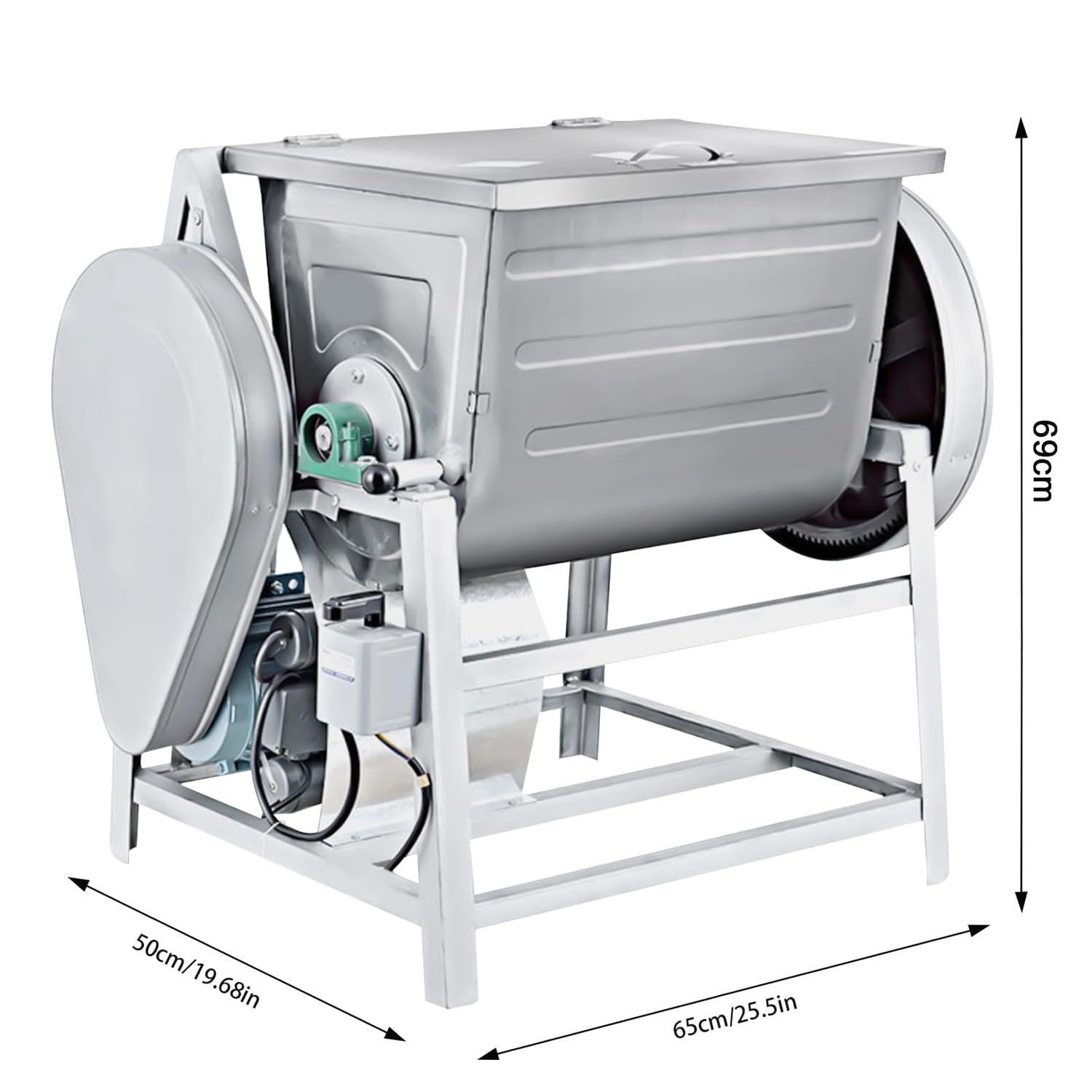 COYEUX Impastatrice Commerciale 30QT, Impastatrice Elettrica da 1500 W, con Miscelazione Girevole a 90 Gradi, per Ristoranti di Noodle, Hotel, Negozi per la Colazione