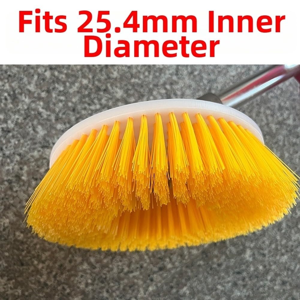 Spazzola elettrica ricaricabile per piastrelle e tappeti, spazzola ergonomica senza fili per pavimenti con testine in nylon (25,4 cm)