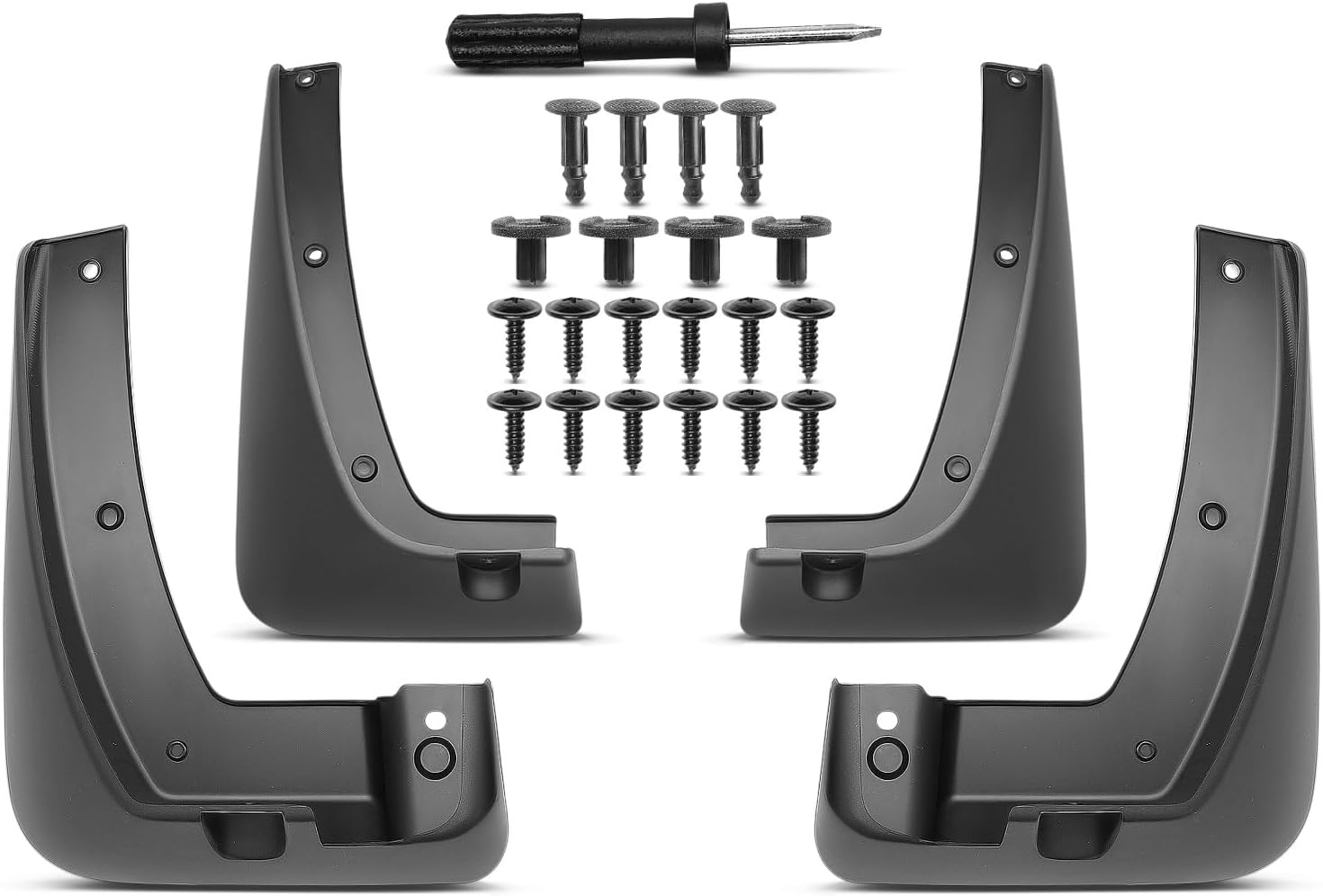 A-Premium Set of 4PCS Mud Flaps Splash Guards Mudguards Mudflaps with Hardware Kits Accessory Compatible with Kia Sorento 2016 2017 2018, Front and Rear, Driver & Passenger Side