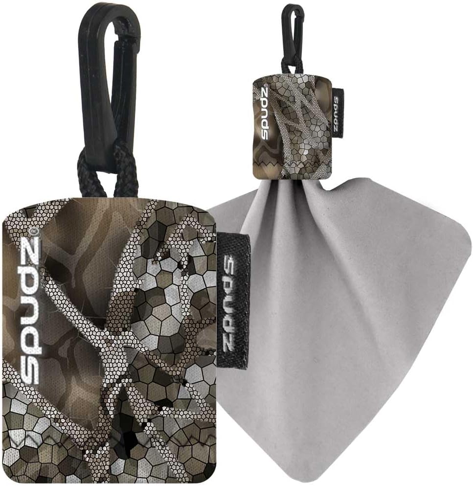 - Classic Microfiber Lens Cleaner – Clip-On Pouch, Washable – for Binoculars, Scopes, Glasses, Screens | Vanish Tan, 6 x 6 Inch