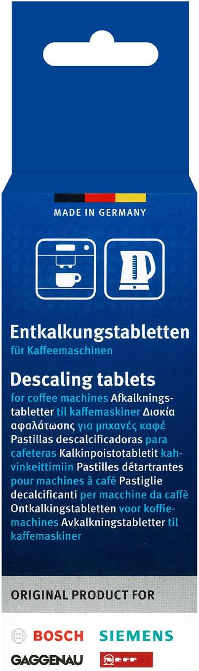 Bosch Original Tassimo Descaling Tablets (1 Box of 6 Tablets) c/w