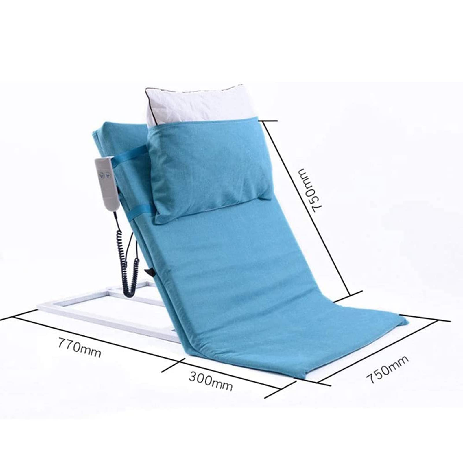 Supporto elettrico regolabile per lo schienale del letto per anziani, seduti a letto, per alleviare il dolore alla schiena, per l'assistenza domiciliare