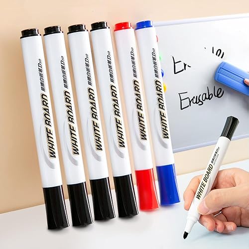 Miniatura 2 de M&G Marcadores de borrado en seco, marcadores de punta fina, 20 bolígrafos de pizarra blanca de bajo olor y gran capacidad, ideales para aula,