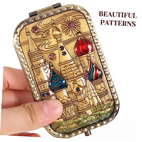 Miroir de sac de maquillage petit compact pour éviter les rayures