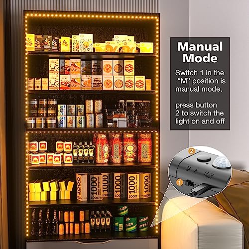 Tira LED con sensor de movimiento WOBANE 2m luz cálida miniatura 2