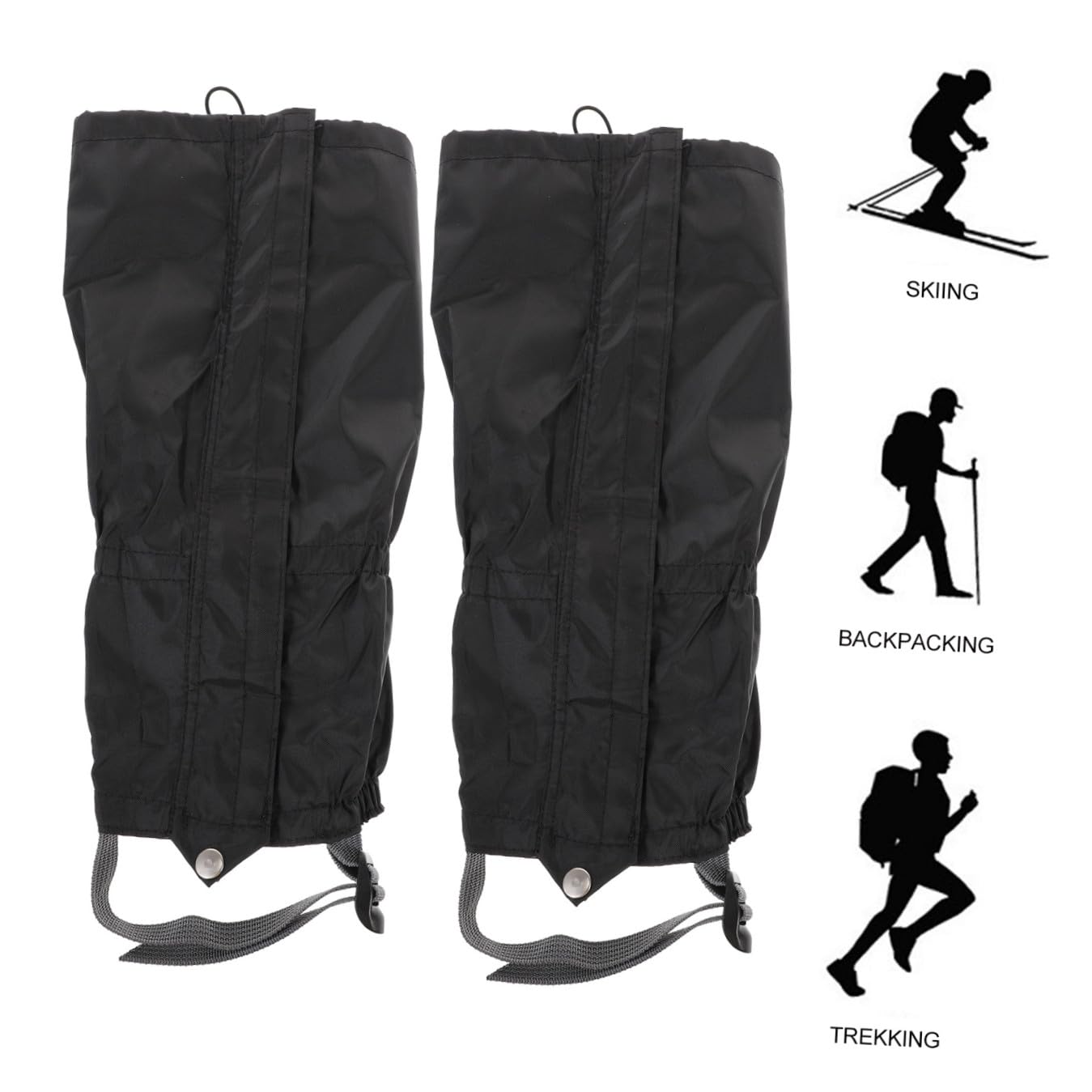 6pezzi Ghette Impermeabili Regolabili per attività Outdoor Ghette Protettive Resistente e Traspirante Adatte per Escursionismo e Arrampicata e