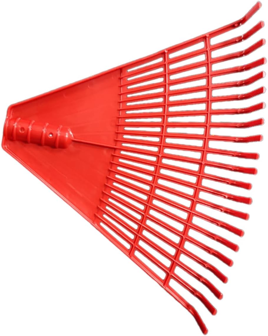 Portable Plastic Garden Rake with 21 Teeth for Lawn Cleaning