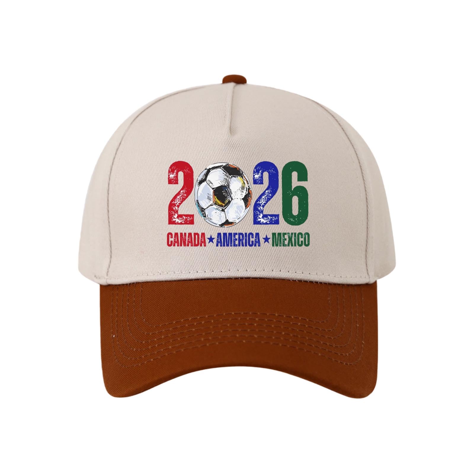 Unisex World Cup Baseball Caps Adjustable Sports Fan Hat with Embroidered Logo Outdoor Sun Protection Visor Lightweight Breathable Summer Accessory for Football Fans World Cup 2026