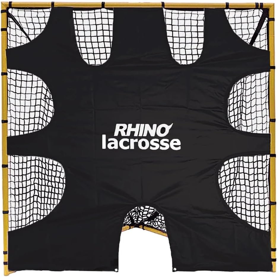 Champion Sports Lacrosse Goal Target: 6 x 6 Shooting Training Rhino Net Cover Blocker