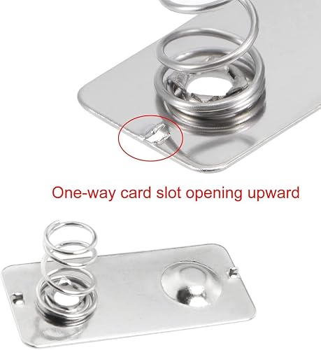 Vista 4 de MEETOOT 40pcs AA Batería Negativa a Positiva Conversión Primavera Contacto Níquelado Placa 0.945x0.433 in