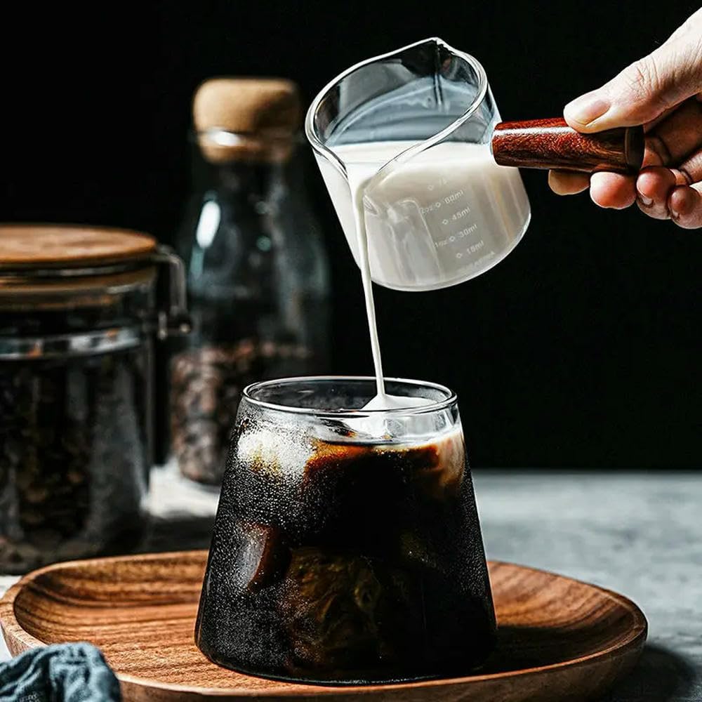 Honeydak Espresso-Messbecher Mit Griff – 340 Ml, 2 Stück, Hitzebeständig & Spülmaschinenfest