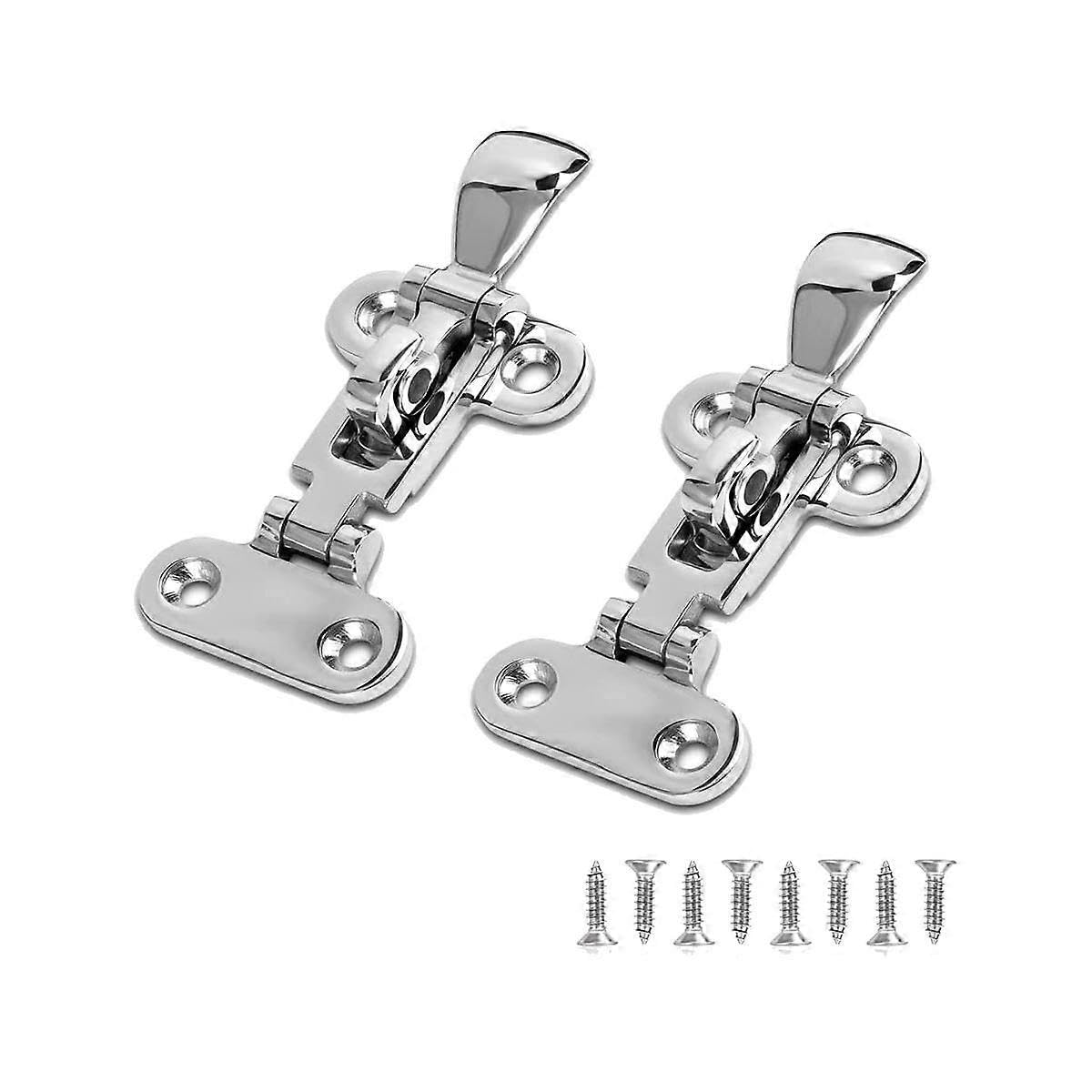 Marine Grade Boat Door Hatch Anti-Rattle Latches, Hold Down Clamp Latches, Solid Construction, Lock