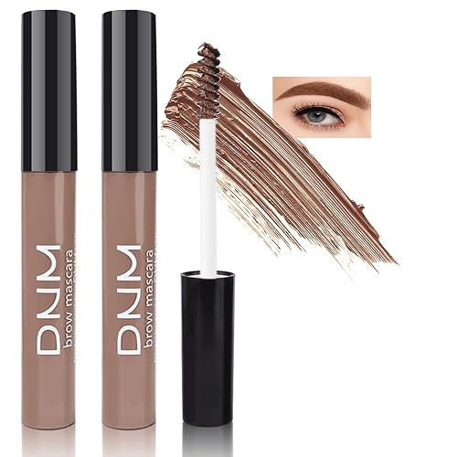 Kaely 2 unidades de gel de cejas impermeable, máscara de cejas teñida de larga duración, kit de maquillaje de color de cejas, gel de maquillaje para