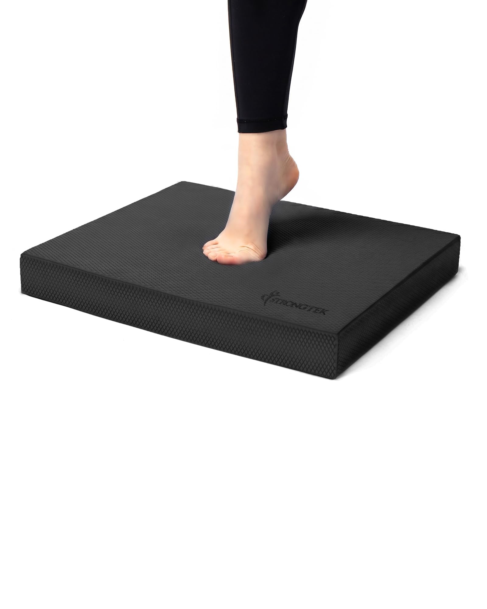 StrongTek Cuscinetto extra largo in schiuma per fisioterapia, 48,3 x 40,1 x 6,1 cm, imbottitura in schiuma TPE ad alta densità per esercizi, maggiore stabilità, forza del core, antiscivolo e