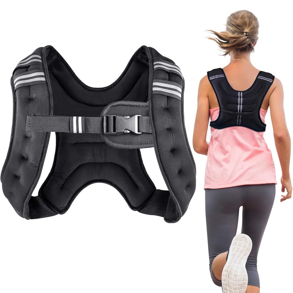 5KG Weighted Vest,Fully Adjustable Weighted Vests,Black