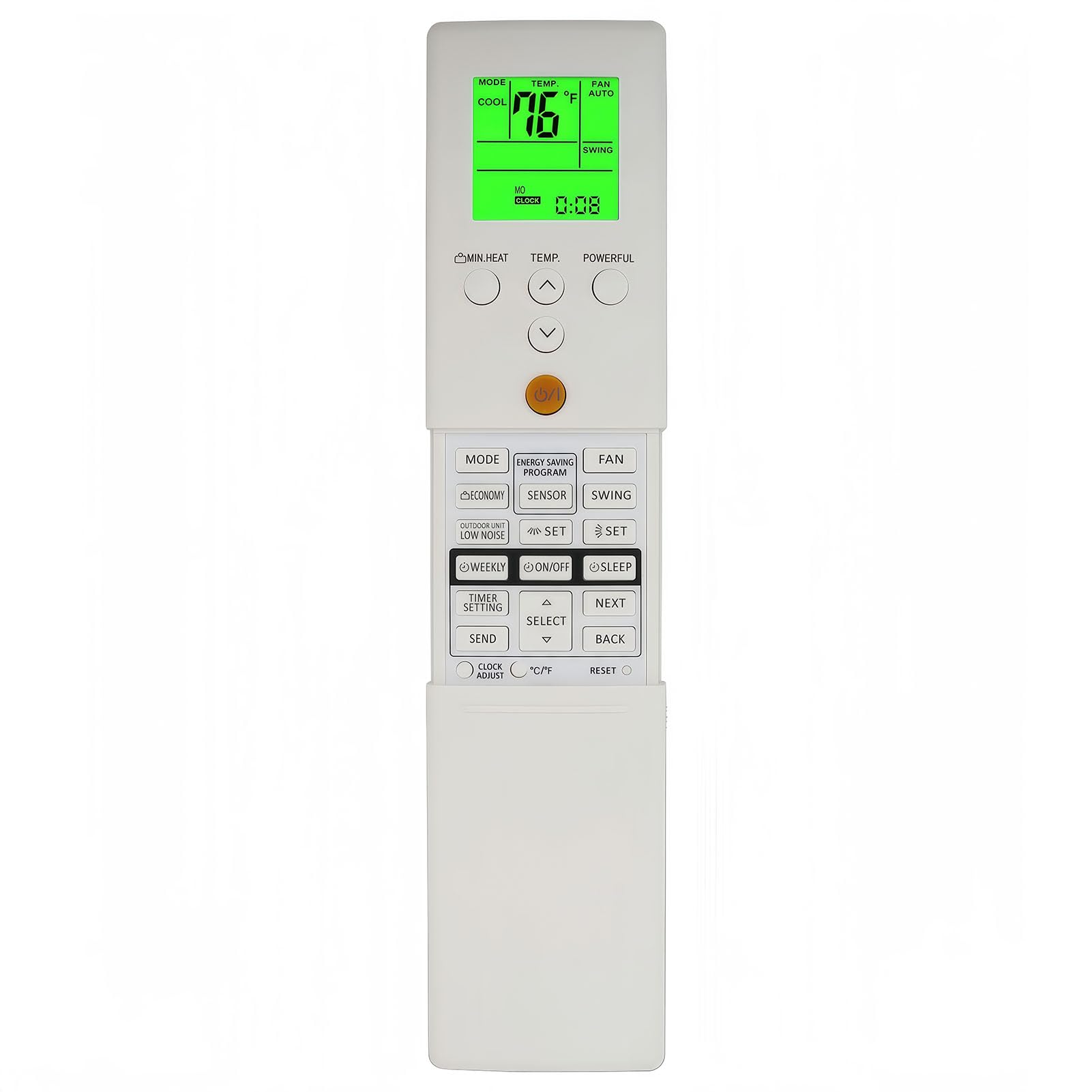 Replacement Remote Control for Fujitsu Air Conditioner AR-REM1U ARREM1U ASU9RLS3Y ASU12RLS3Y ASU15RLS3Y ASU30RLE, ASUG09LZAS ASUG12LZAS ASUG15LZAS