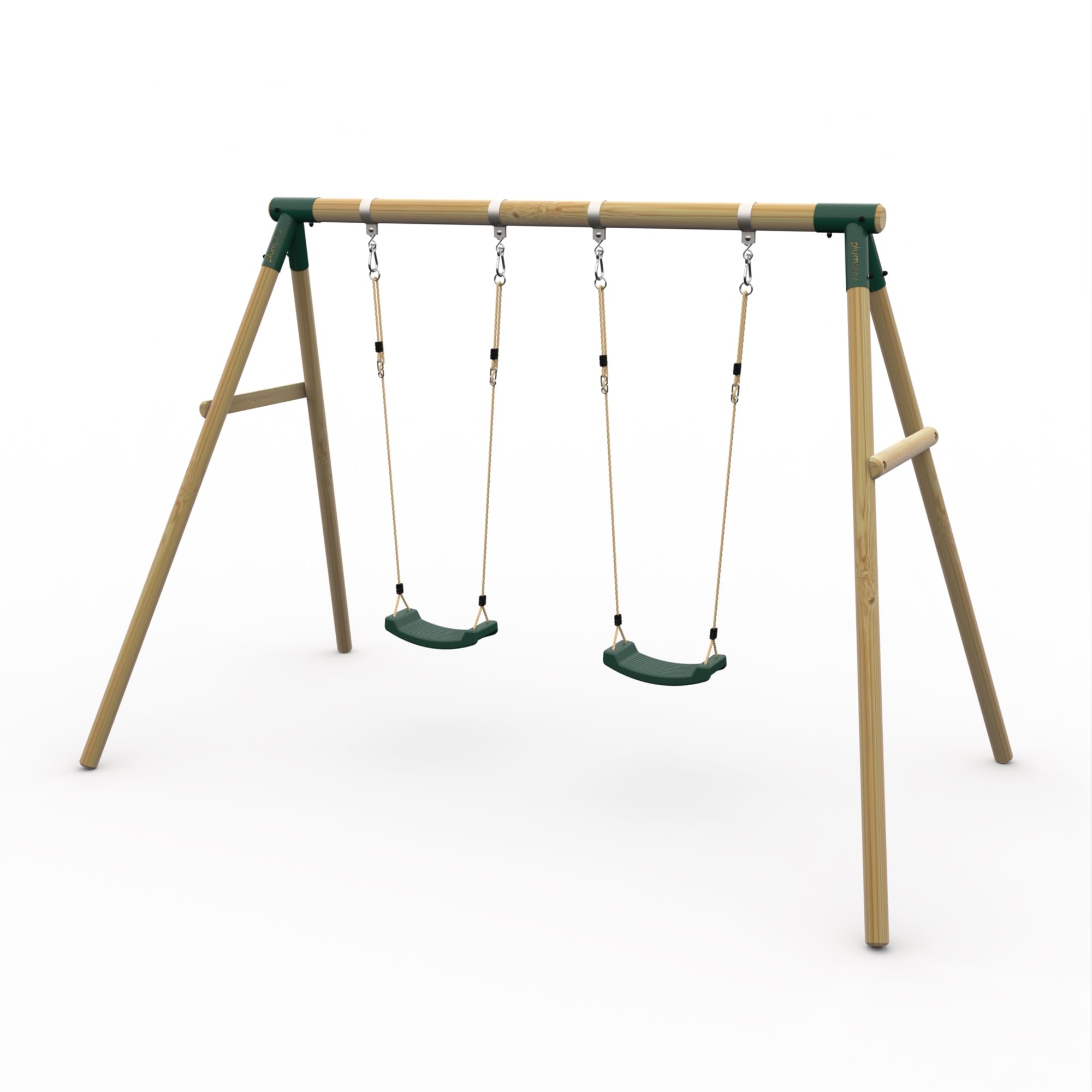 Plum Marmoset Wooden Garden Swing Set