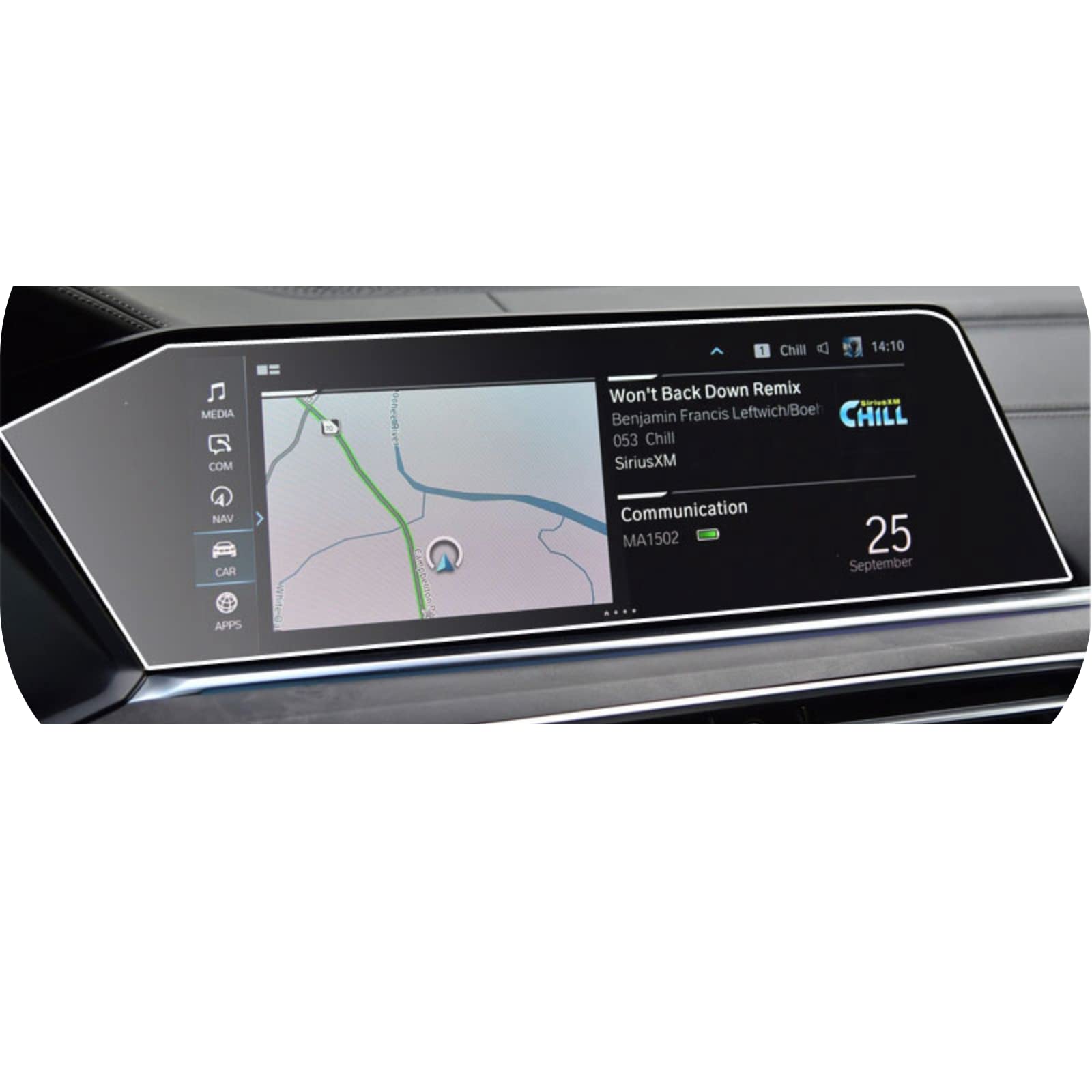 Verre trempé BMW X5 G05 2019 2020 pour écran tactile et radio de voiture