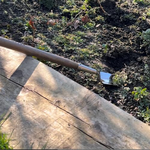 Pala de jardinería con mango largo de acero inoxidable miniatura 4