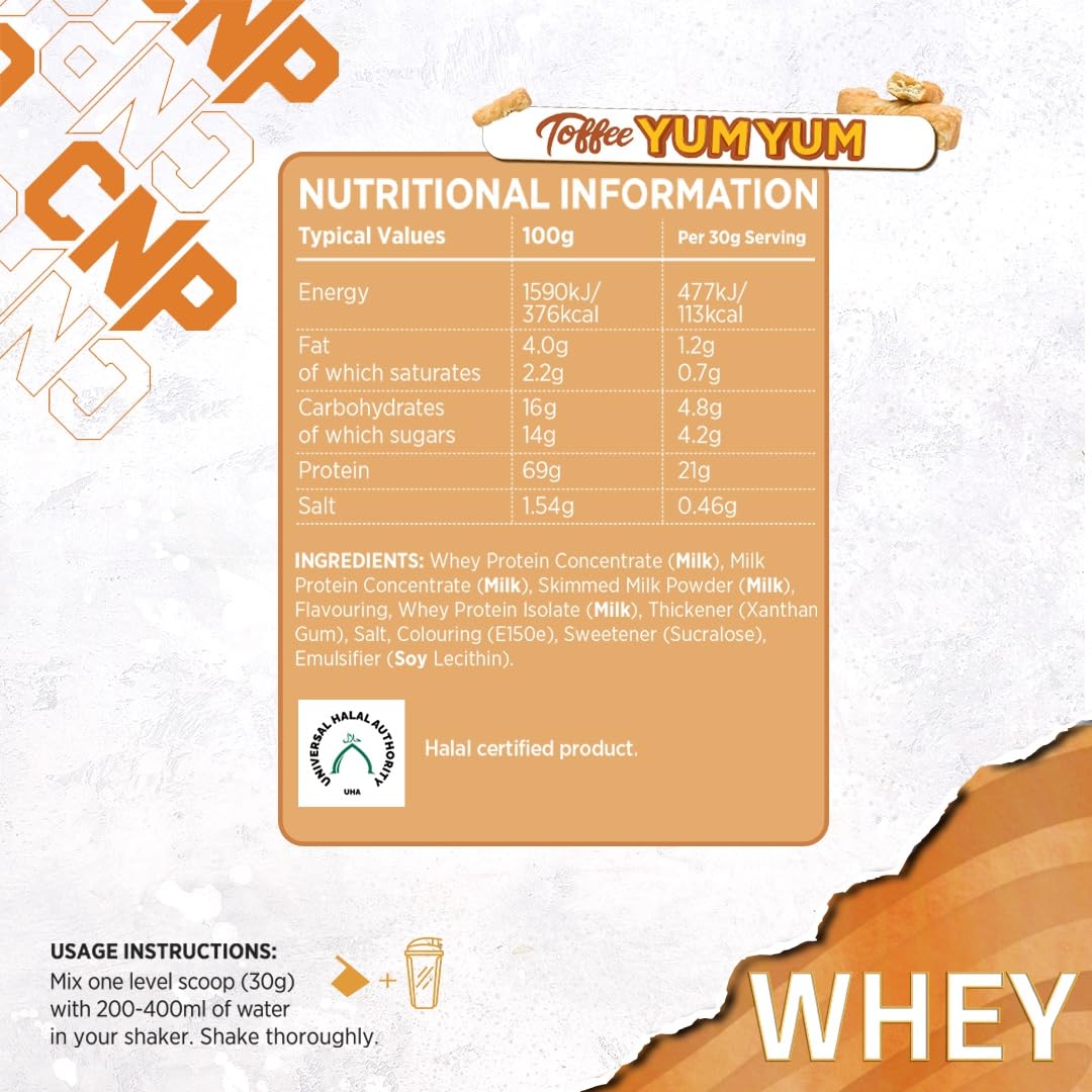 CNP Whey (2000g) Toffee Yum Yum - Białka - Mieszanka białek